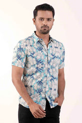 Men Short Sleeve Shirt (Pastel Printed)